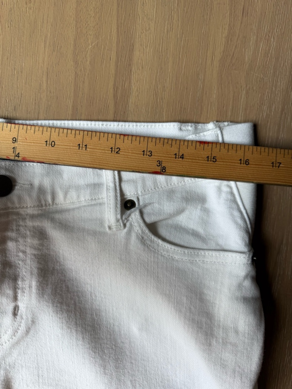 Hatch Women's White Cropped Ankle Maternity Jeans Size 29 - Picture 5 of 9